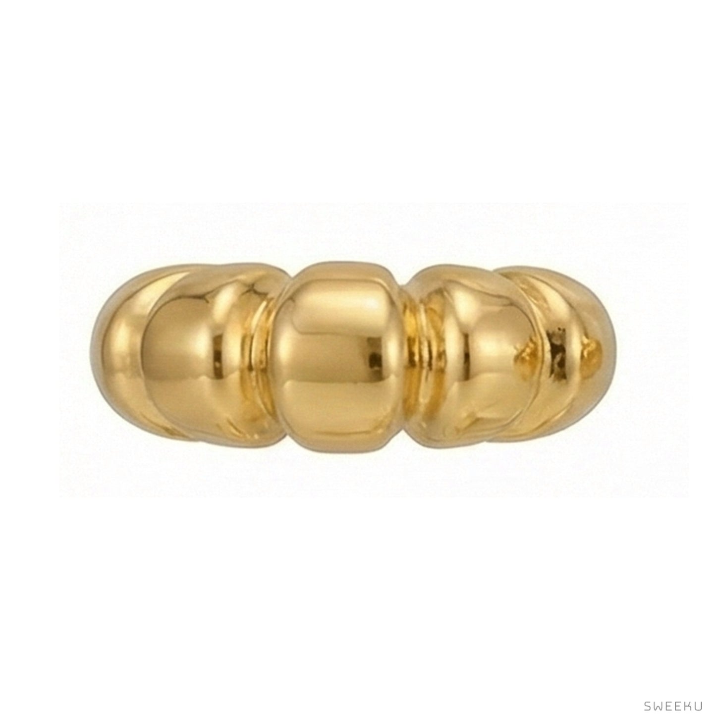 Parisian Croissant Gold Hoops