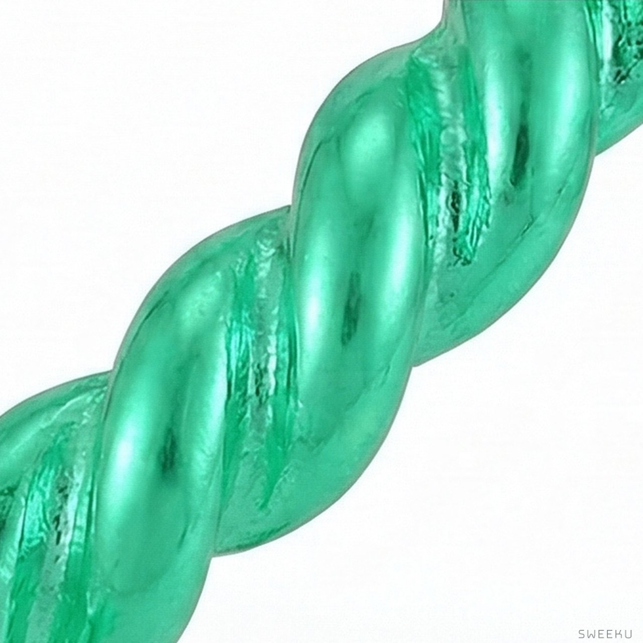 Twisted Rope Gold Pearl Drop Hoops