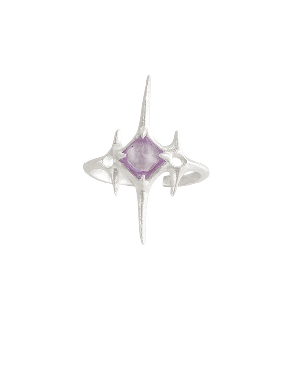 Purple Zircon Starfish Ring