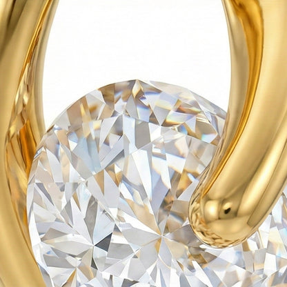 Minimalist CZ Pave Huggie Hoops