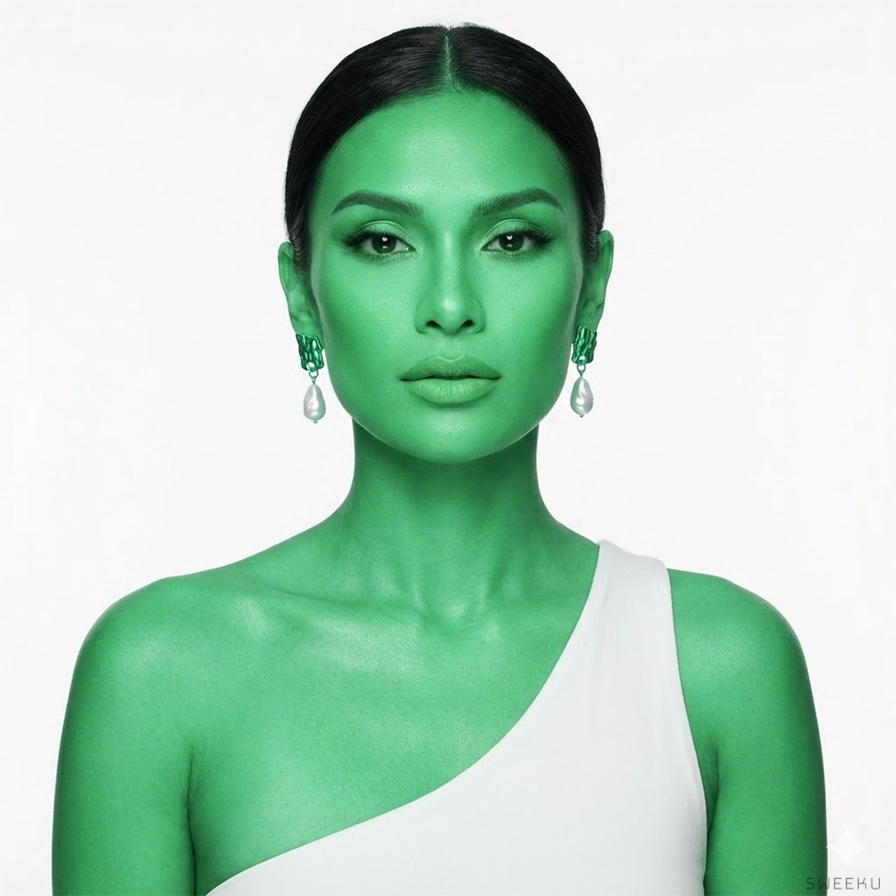 Organic Hammered & Baroque Pearl Drop Earrings