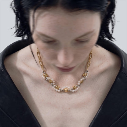 Synthesis Mixed-Media Necklace