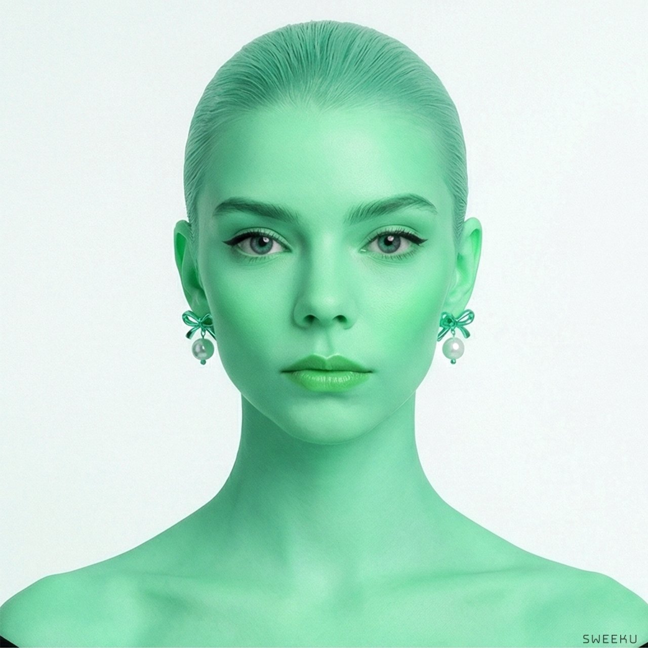 Charming Bow & Pearl Drop Gold Studs