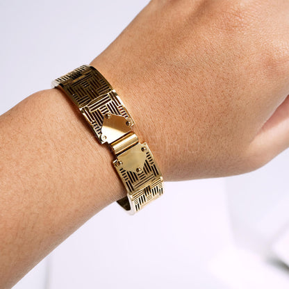 Labyrinth Architectural Bangle