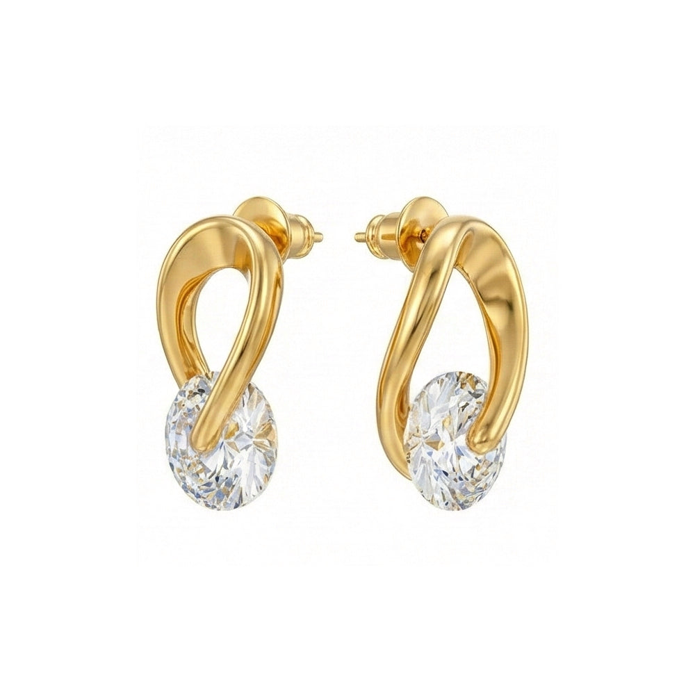 Minimalist CZ Pave Huggie Hoops