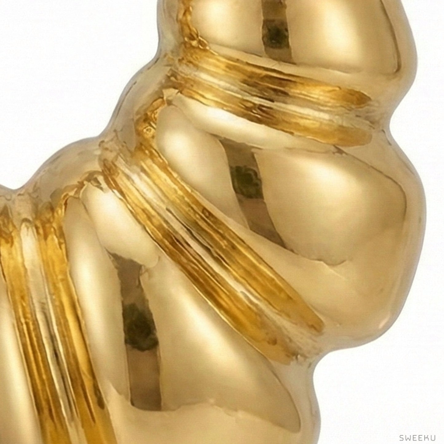 Parisian Croissant Gold Hoops