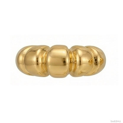 Parisian Croissant Gold Hoops