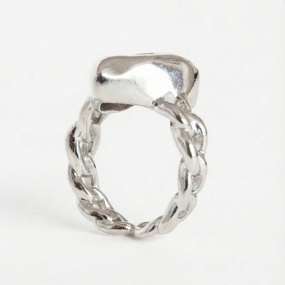 Blush Flux Heart Ring