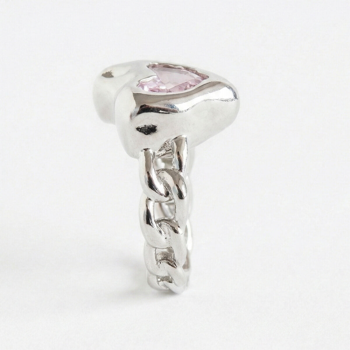 Blush Flux Heart Ring