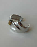 Ocean agate metal bangle
