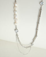 Lava Chain Link Necklace with CZ
