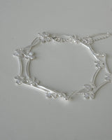 Small Flower Brushed Necklace