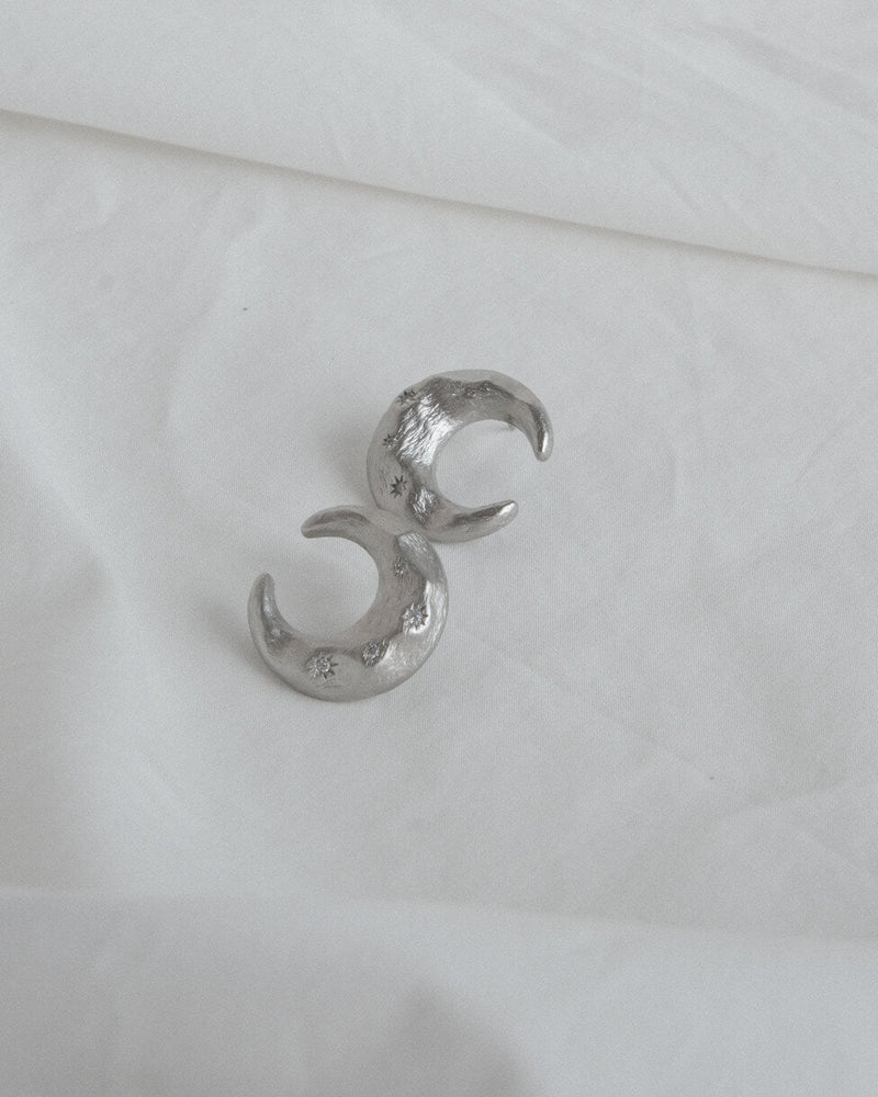 Crescent Moon and Star Earrings