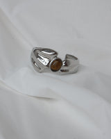 Ocean agate metal bangle