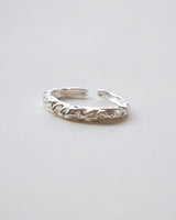 Organic Melted Adjustable Ring - Fluid & Sculptural Band - SWEEKU