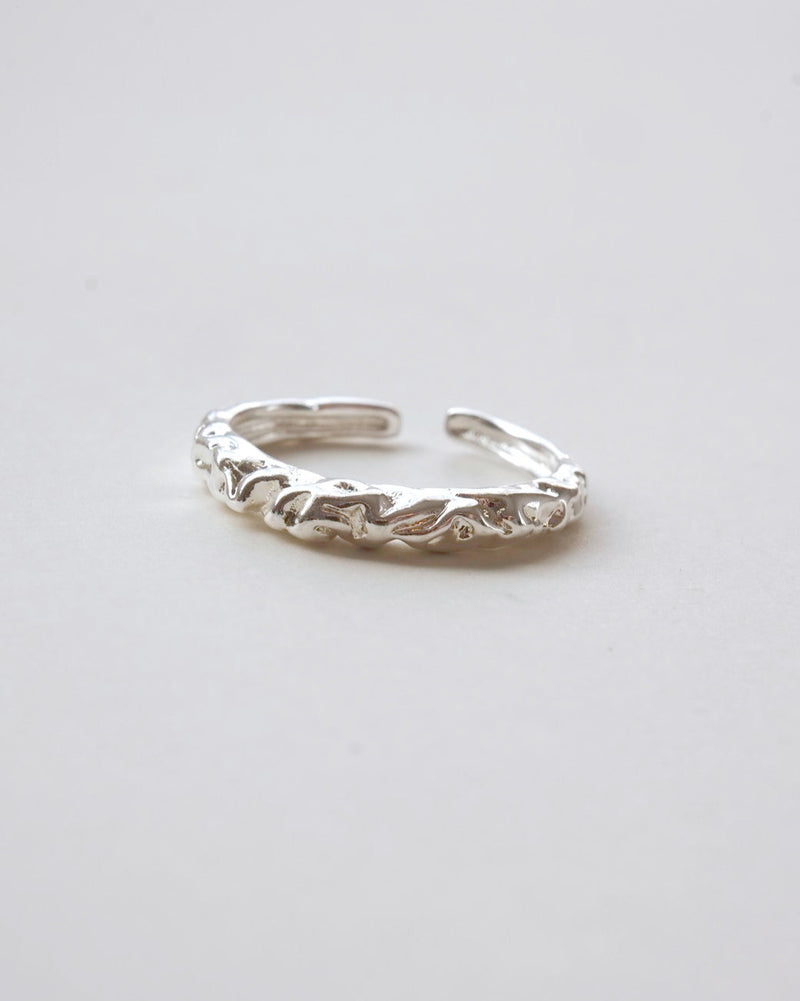 Organic Melted Adjustable Ring - Fluid & Sculptural Band - SWEEKU