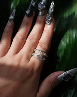 Organic Melted Adjustable Ring - Fluid & Sculptural Band - SWEEKU