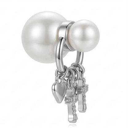 Echo Synthetic Pearl Charm Earrings