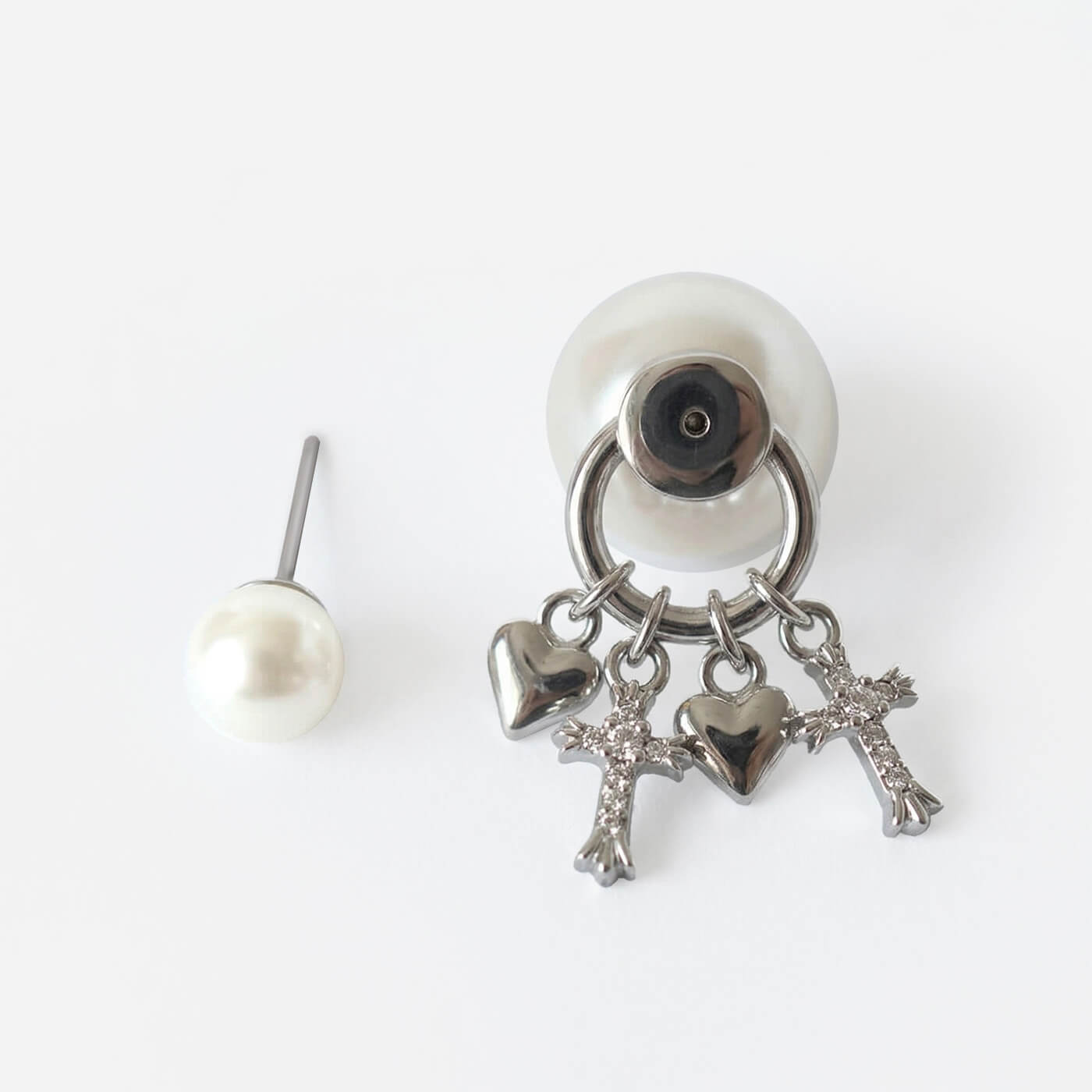 Echo Synthetic Pearl Charm Earrings