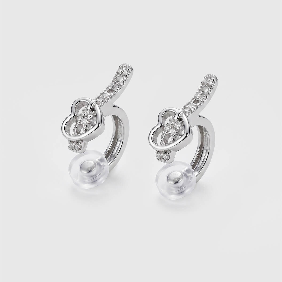 Fasten Heart Clip-ons