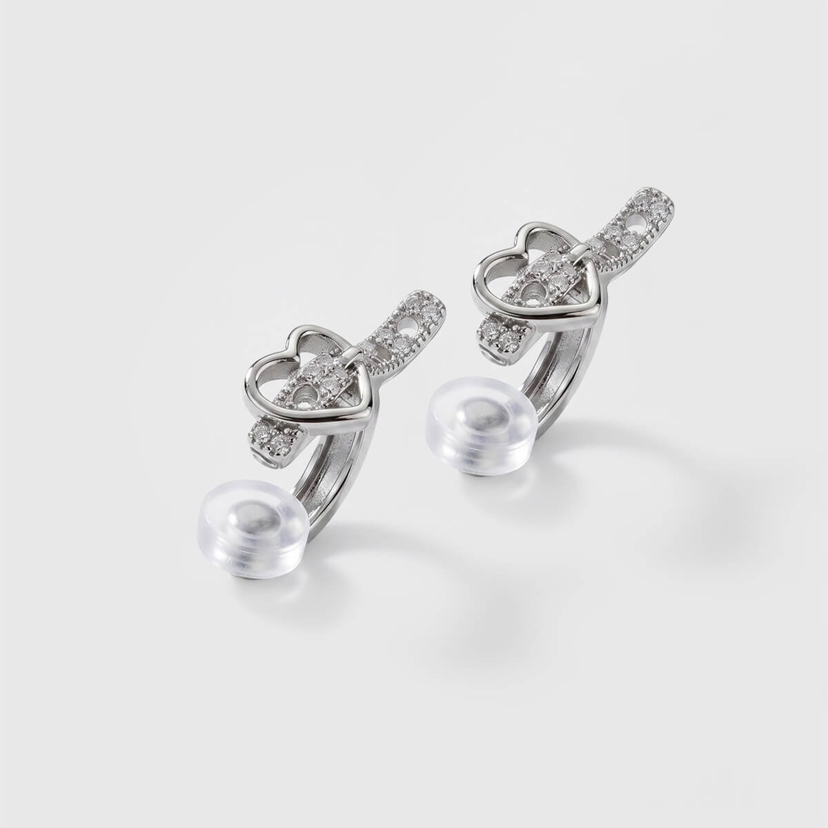 Fasten Heart Clip-ons