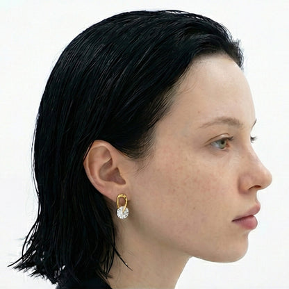 Minimalist CZ Pave Huggie Hoops