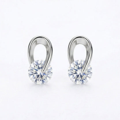 Minimalist CZ Pave Huggie Hoops