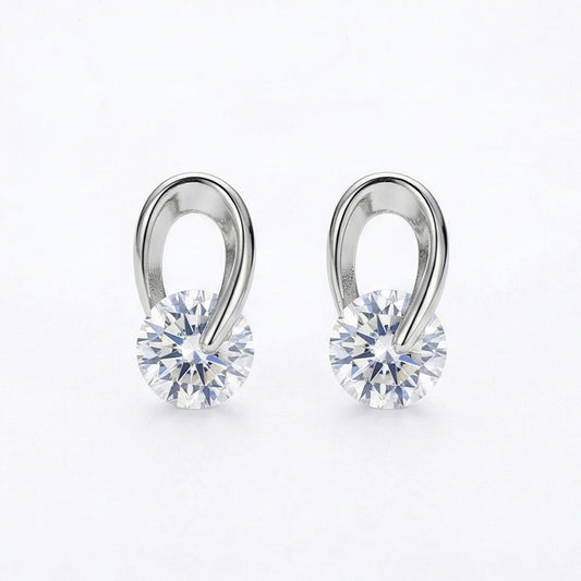 Minimalist CZ Pave Huggie Hoops