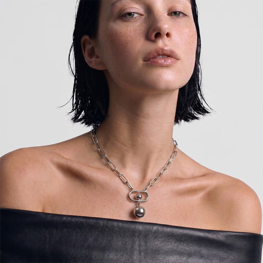 Pendulum Orbital Statement Necklace