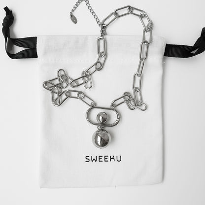 Pendulum Orbital Statement Necklace