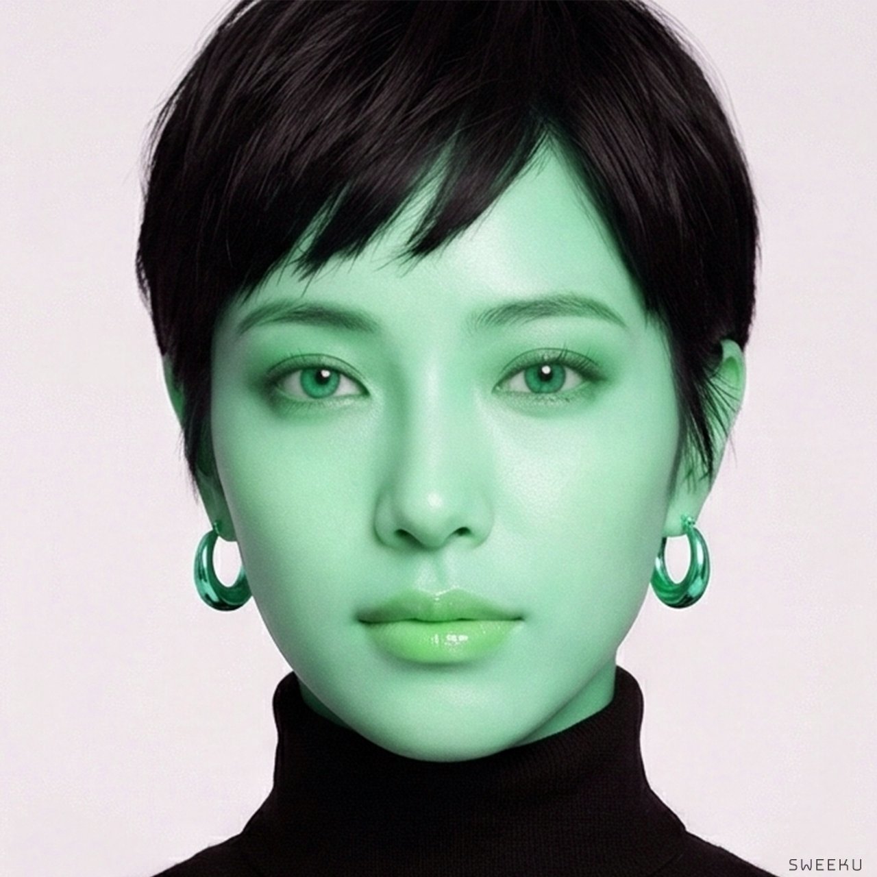 Sculptural Dome Huggie Gold Hoops