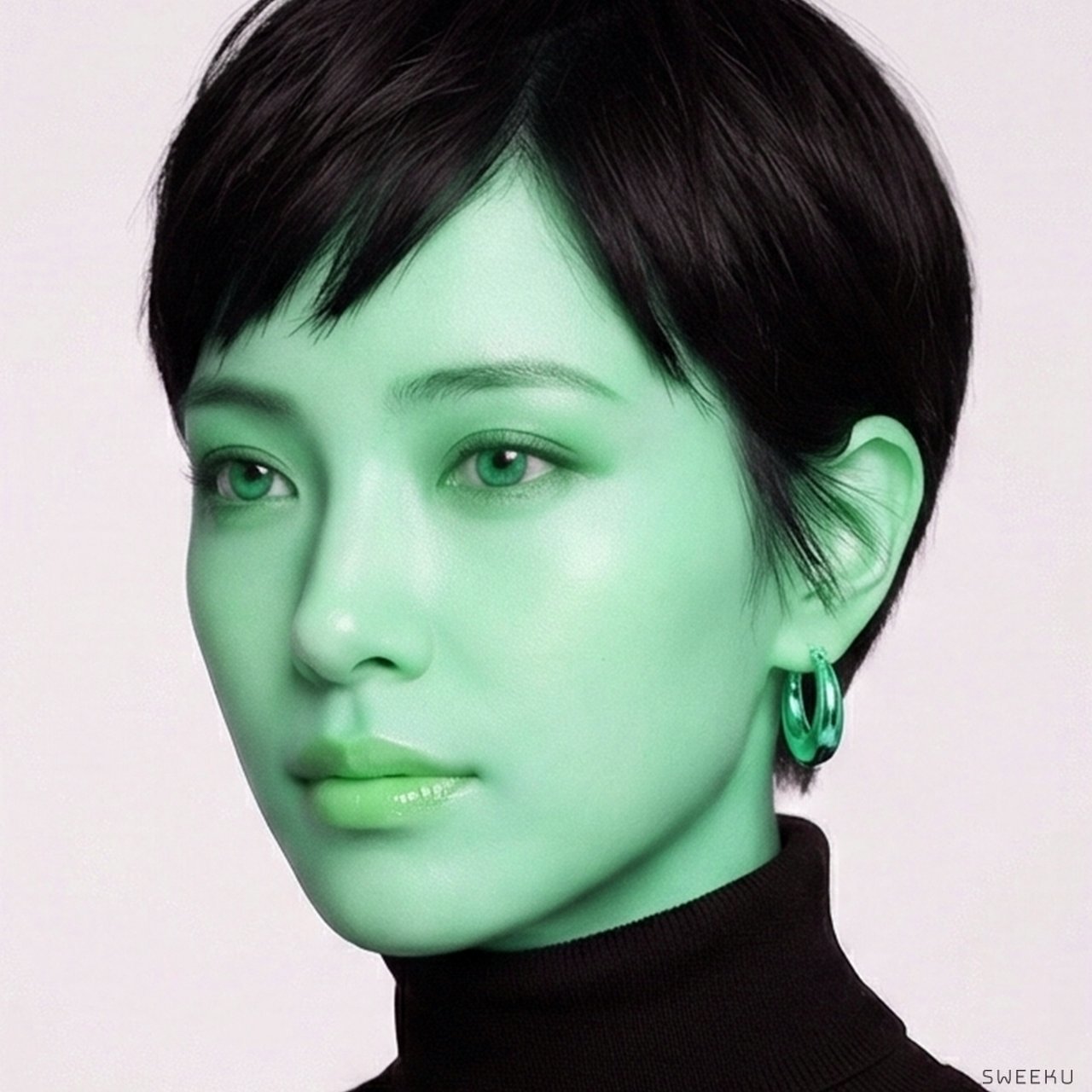 Sculptural Dome Huggie Gold Hoops