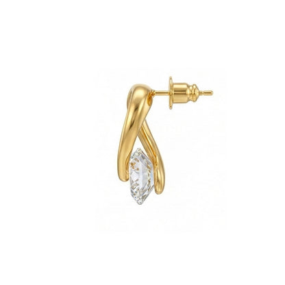 Minimalist CZ Pave Huggie Hoops