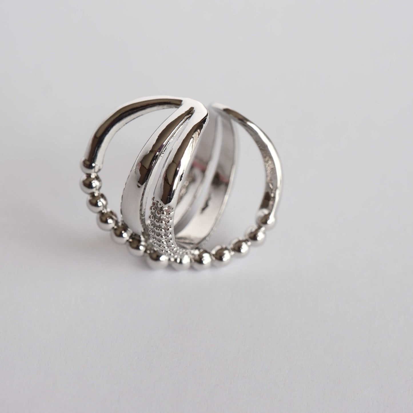 Tension Lines Adjustable Ring