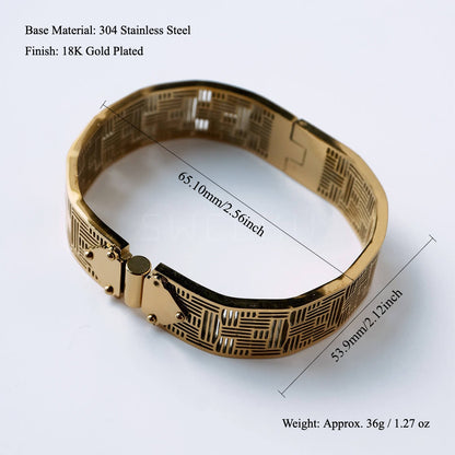 Labyrinth Architectural Bangle