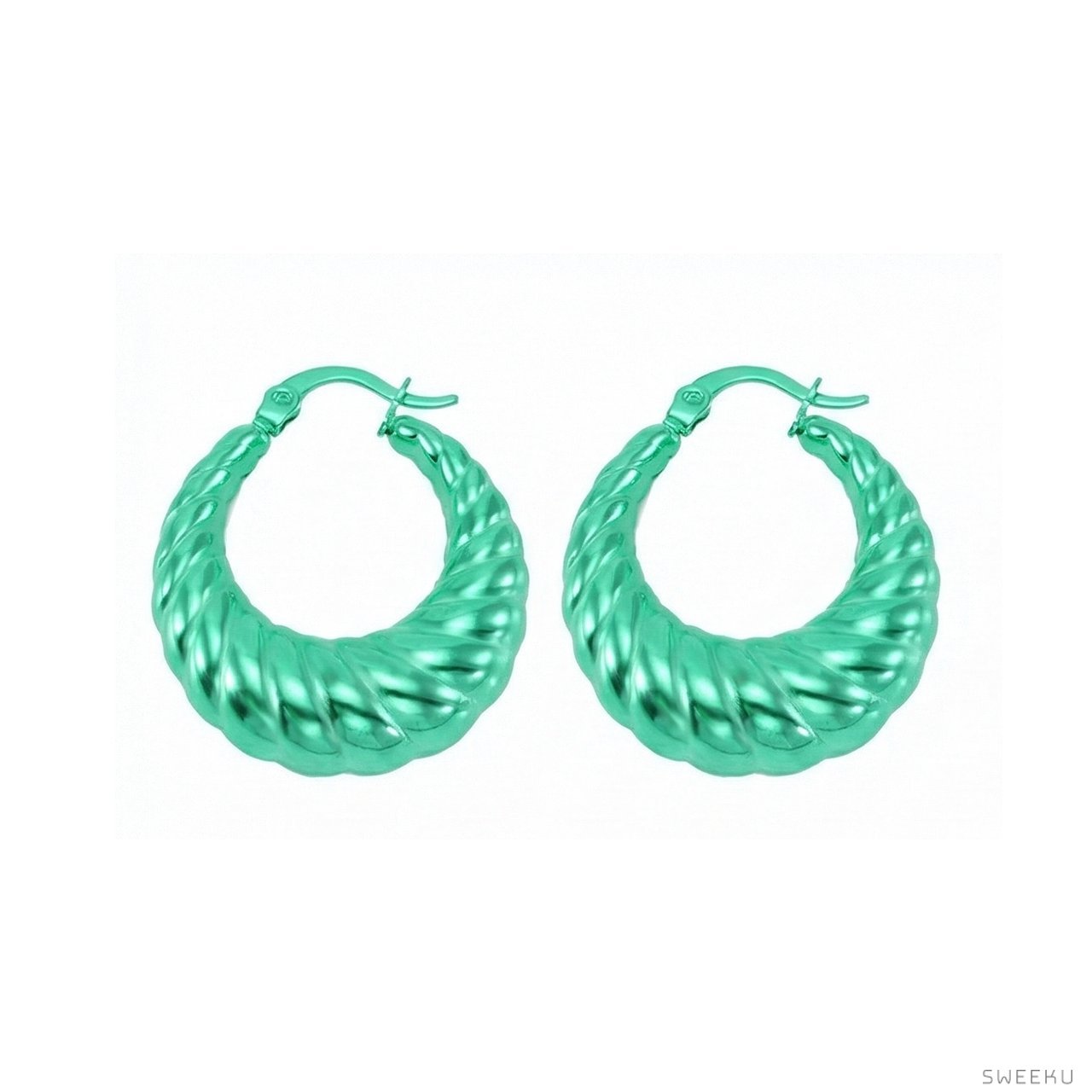 Braided Chunky Gold Hoops - Sculptural & Bold