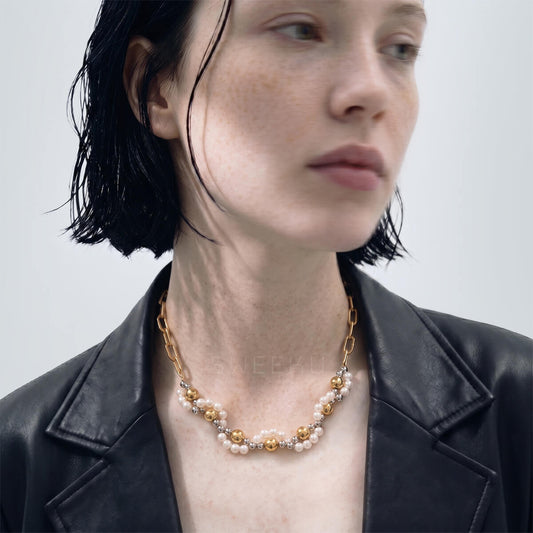 Synthesis Mixed-Media Necklace