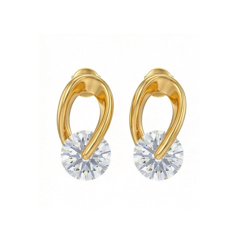 Minimalist CZ Pave Huggie Hoops