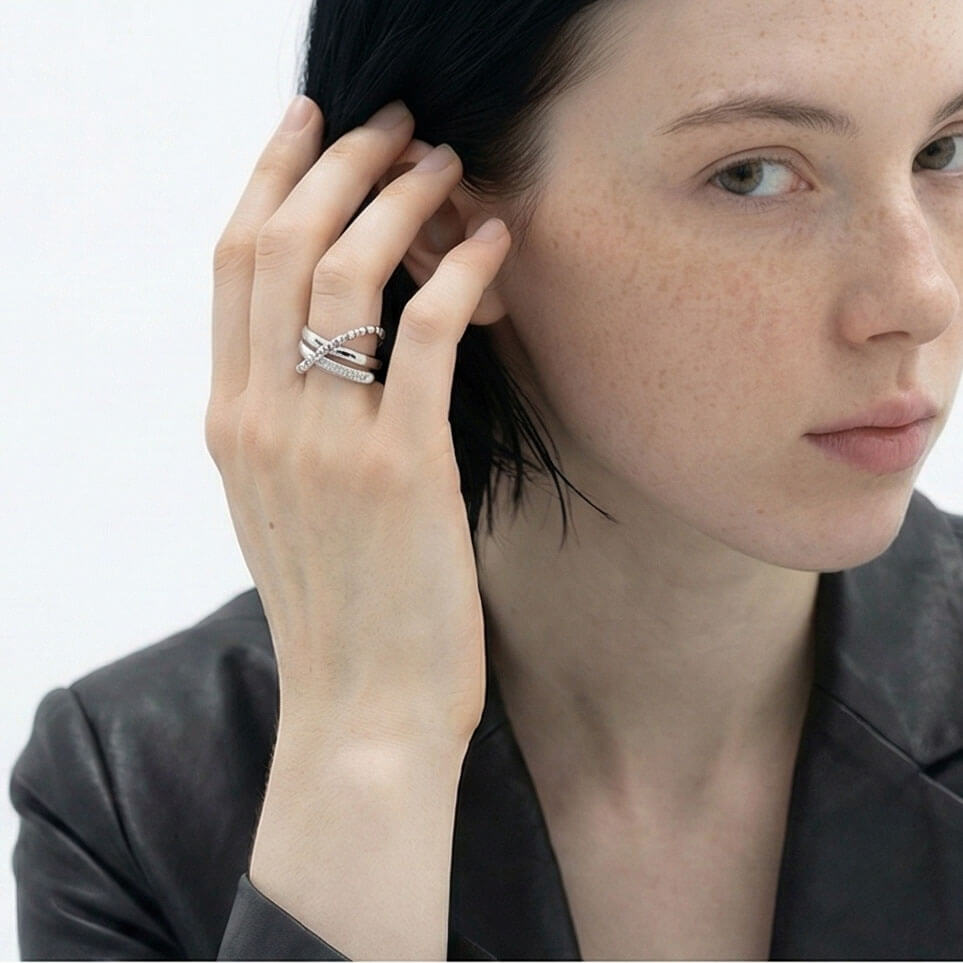 Tension Lines Adjustable Ring