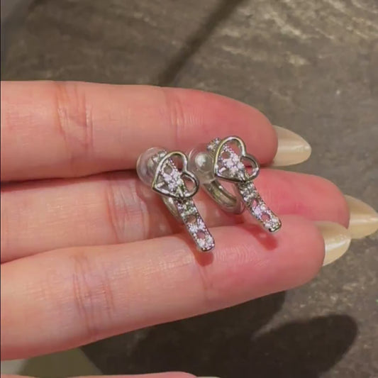Fasten Heart Clip-ons