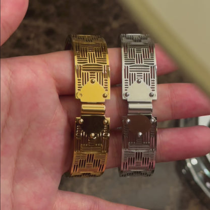 Labyrinth Architectural Bangle